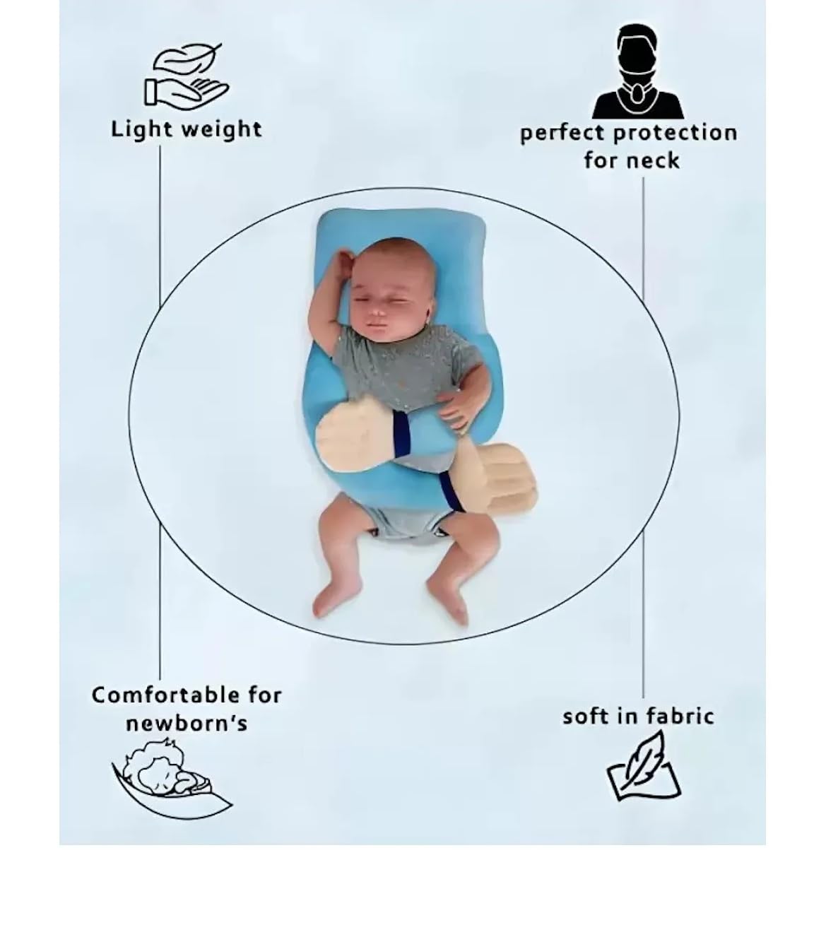 Baby Hugging Pillow – Soft Comfort Pillow for Infants