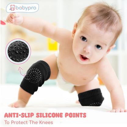 Baby Knee Pads – Soft Anti-Slip Crawling Protectors (2 Pairs)