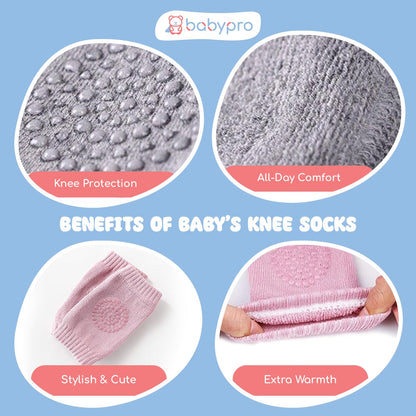 Baby Knee Pads – Soft Anti-Slip Crawling Protectors (2 Pairs)