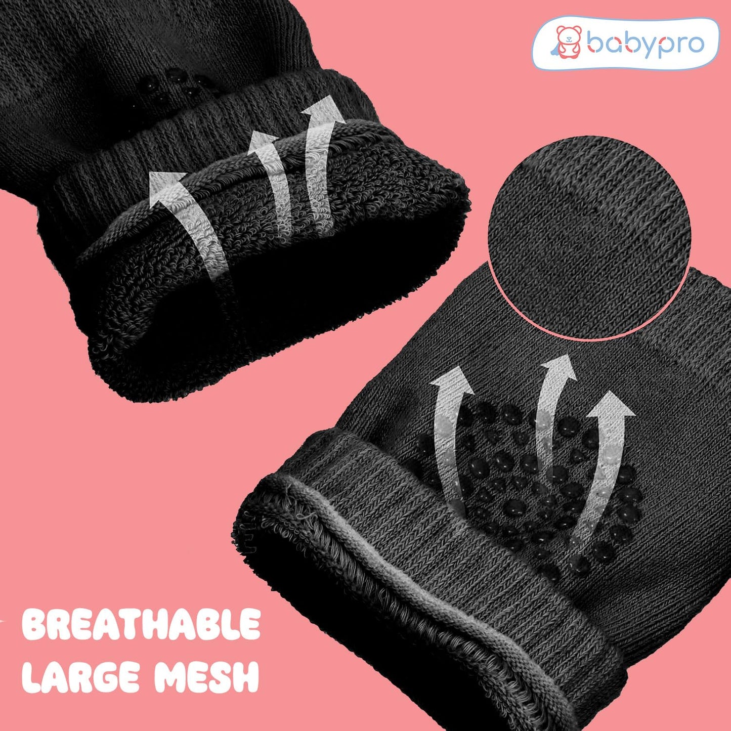 Baby Knee Pads – Soft Anti-Slip Crawling Protectors (2 Pairs)