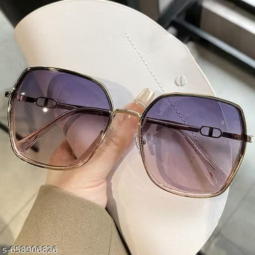 Blue UV Protected Lens Oversized Sunglasses