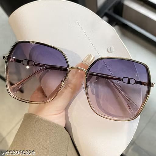 Blue UV Protected Lens Oversized Sunglasses