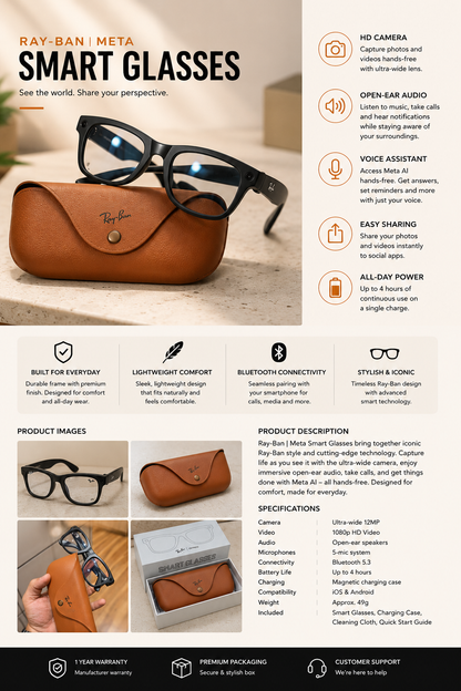 Ray-Ban Meta Smart Glasses