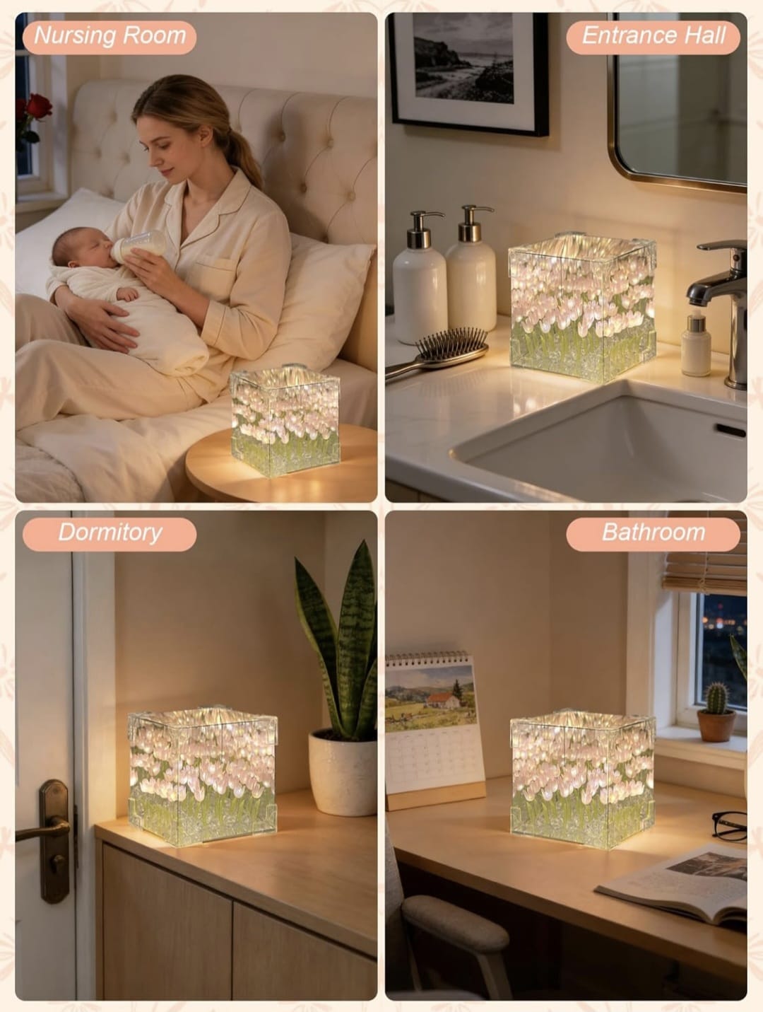 Tulip Cube Mini Lamp